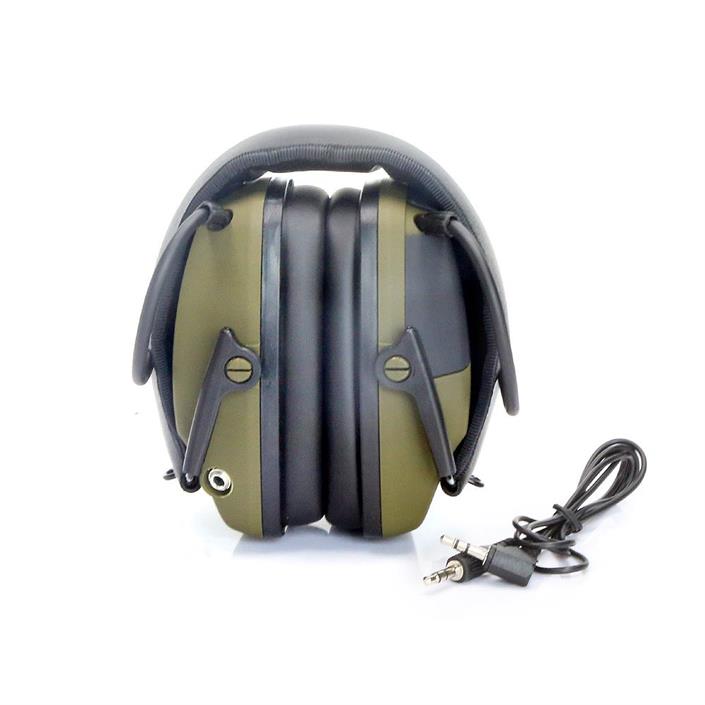 Aktiva Hörselskydd EM030 3,5 mm Ingång GRÖN / EN STL