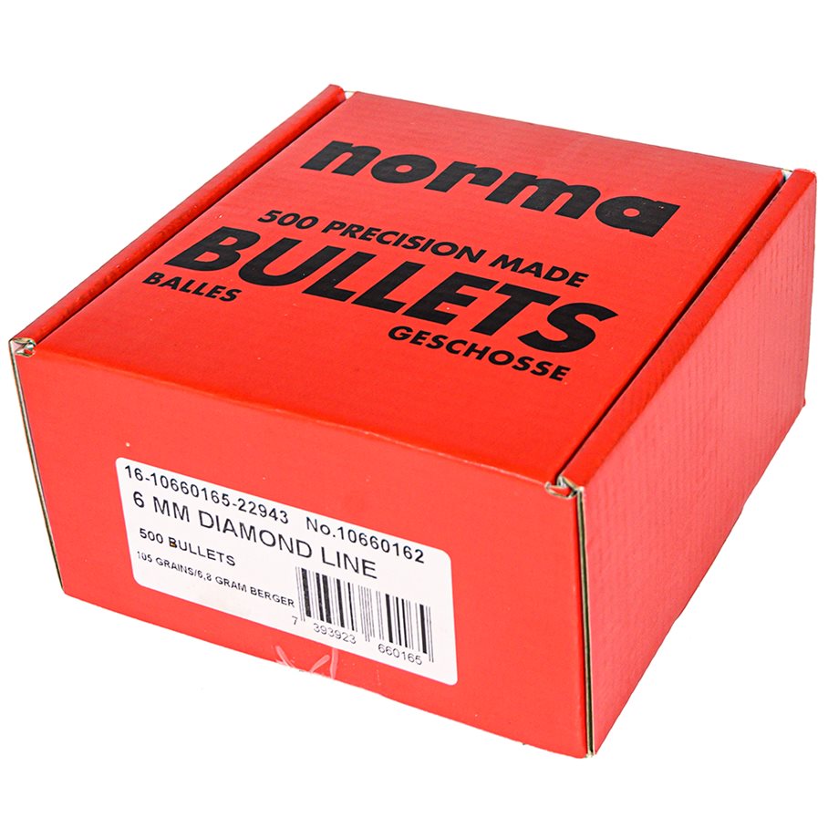 kula 66016 6 mm Berger, 105gr, 6,8g DL 500 stycken 500 ST / 6 MM