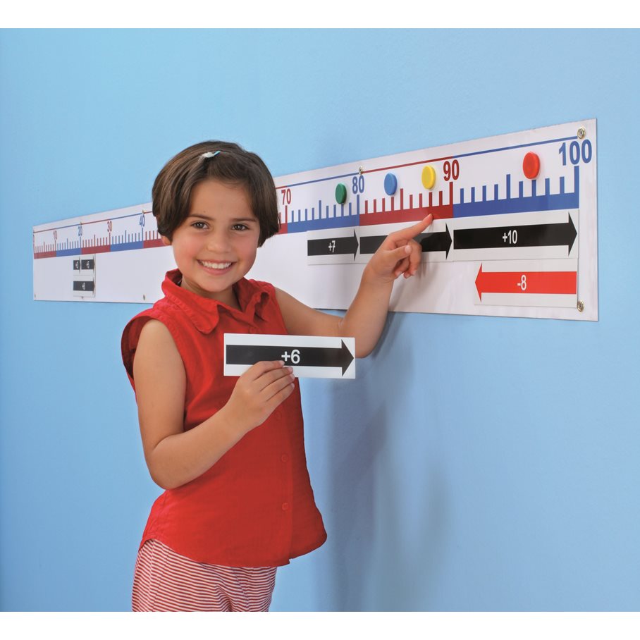 Tallinje - magnetisk 0 till 100 EN STL