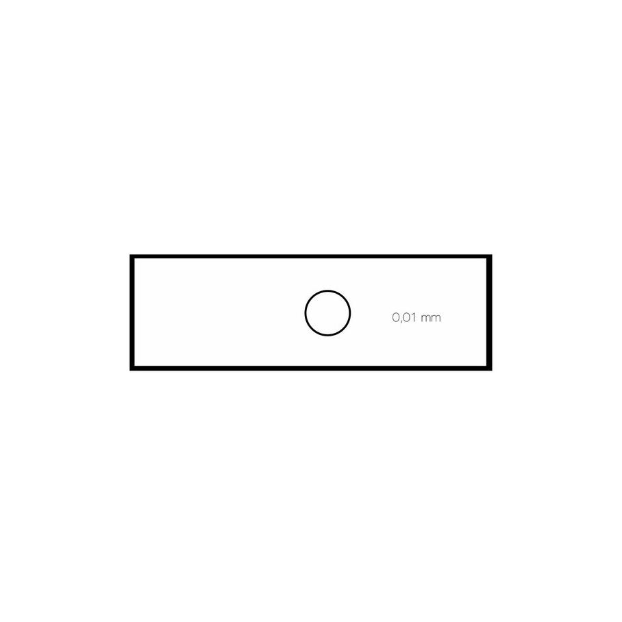 Mikrometerskala för kalibrering av mikroskop/stereolupp EN STL