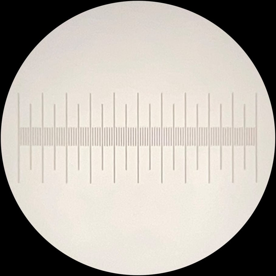 Mikrometerskala för kalibrering av mikroskop/stereolupp EN STL