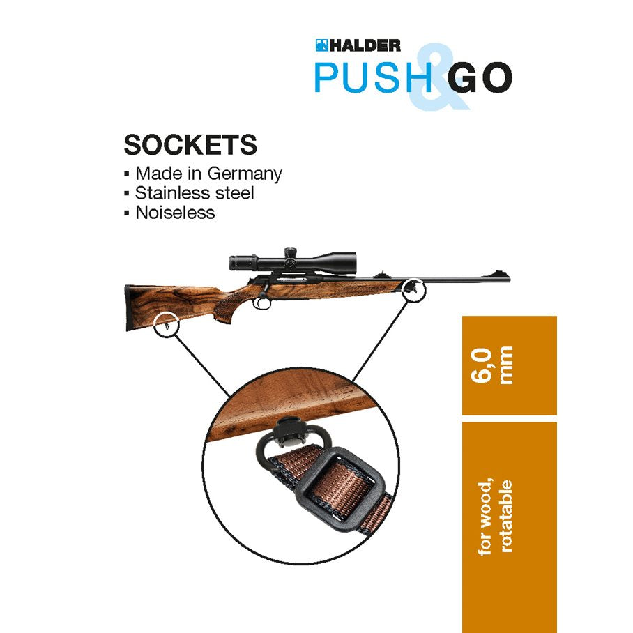 Hylsa Rembygelfäste 2 st / set Ø 6,0 x 1,0 mm, svart, trä, vridb SVART / EN STL