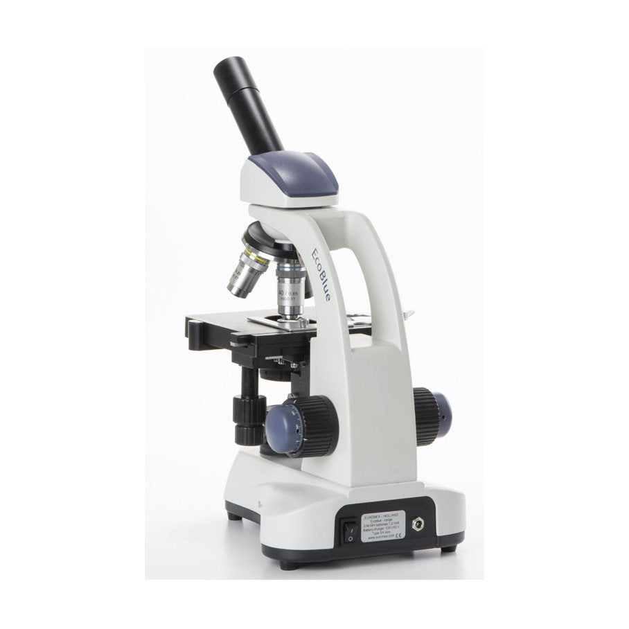 EcoBlue Monokulärt Mikroskop, 40, 100 Och 400x EN STL