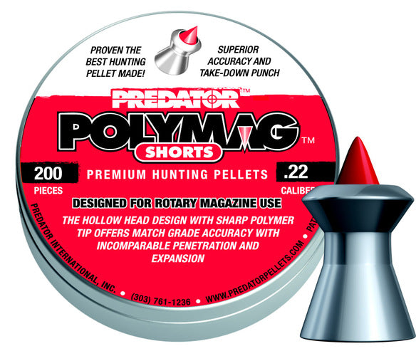 Predator Polymag Shorts, Luftgevärskula 5,50 mm - 1,030 g 200 ST / 5.5 MM