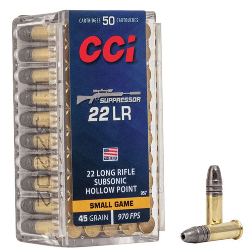 Rimfire Ammunition 22 LR Suppressor Solid 45 gr 50/box .22LR / 50 ST