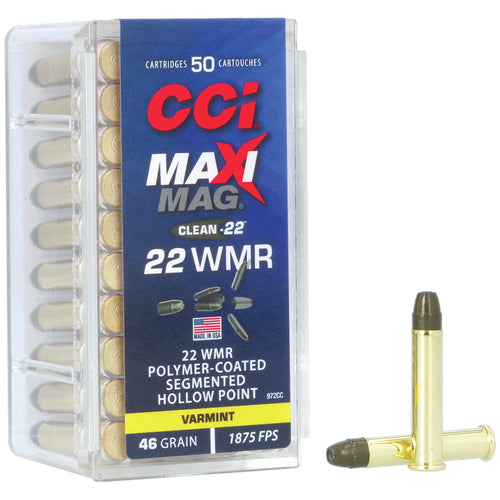 Rimfire Ammunition 22 WMR Maxi-Mag SHP 50/box EN STL