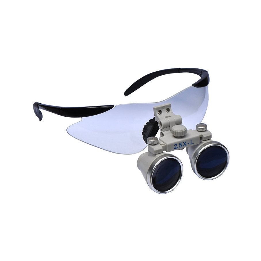 Premium Loupes, Galilean 2,5x 330 mm Short WD with Glasses EN STL