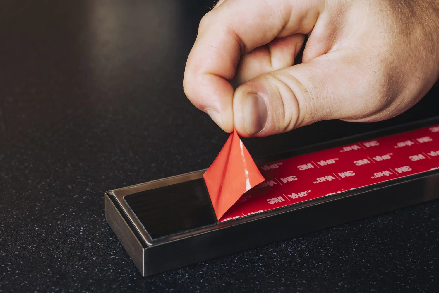 Knivhållare magnetisk med rostfri stålyta, 47x360 mm EN STL