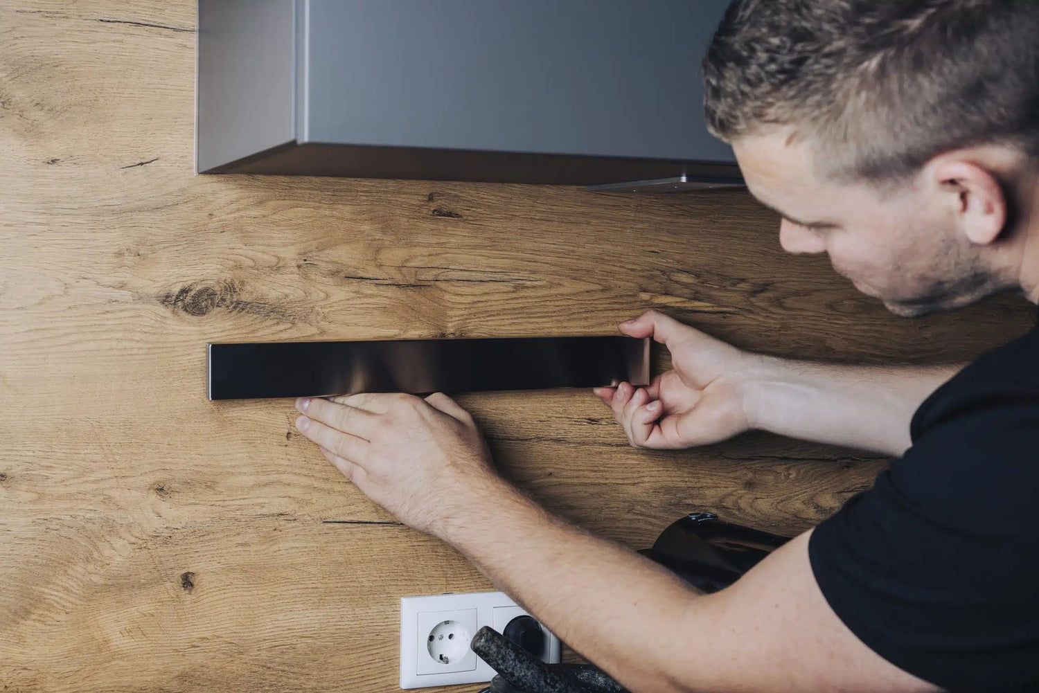 Knivhållare magnetisk med rostfri stålyta, 47x360 mm EN STL