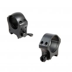 MAKuick 2 delad, Zeiss skena till picatinnyskena, BH 7 mm, rändel SVART / EN STL