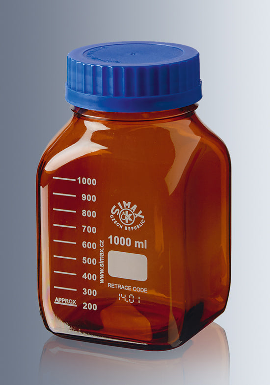 Förvaringsburk Brun, Borosilikat, 500 ml, ISO 4796-1 EN STL