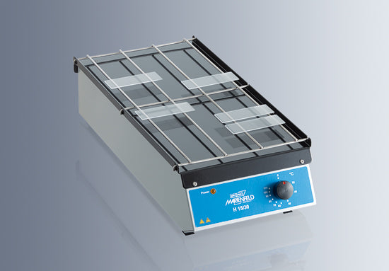 Torkbänk för objekglas, 30 - 115 grader, 230V för 48 st 75x26 mm glas EN STL