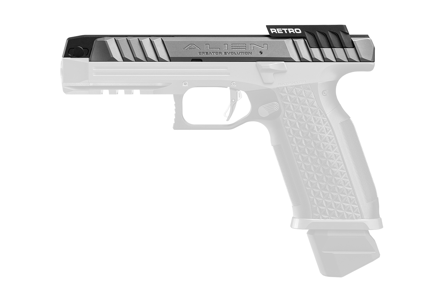 Retro Upgrade Kit Mantel universal Alien/Creator SVART / EN STL