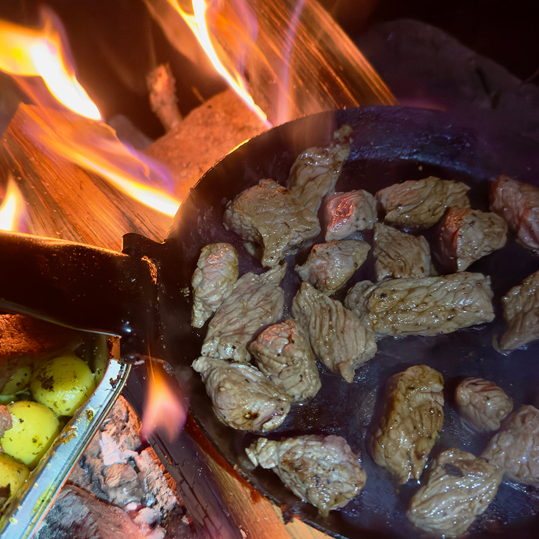 Jägarstekpanna Original Kolstål 21 cm EN STL