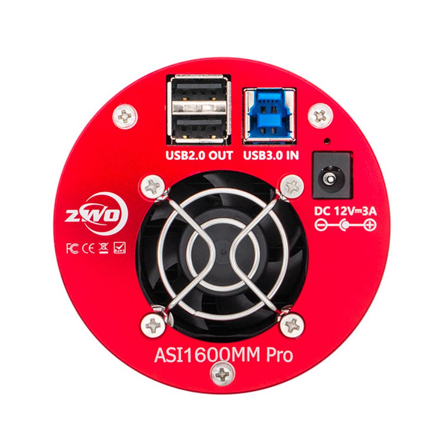 ASI1600MM Pro - kyld monokromkamera med 16 MP sensor EN STL