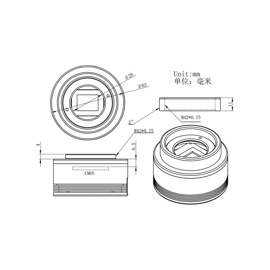 ASI 183 MC - Färgkamera med 20 MP 1