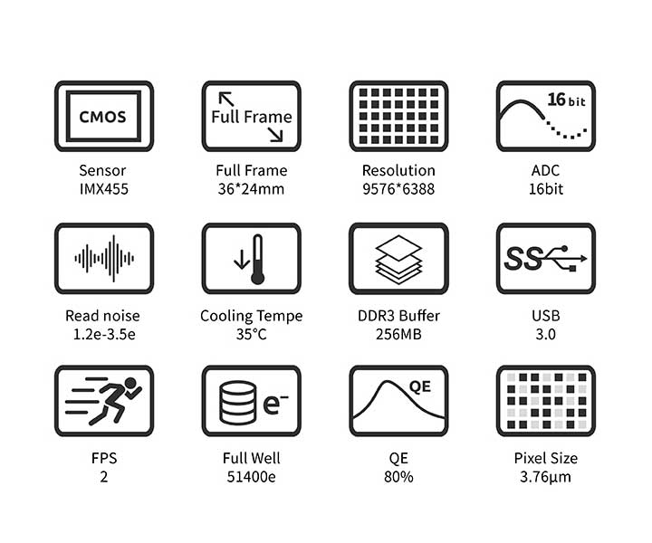 ASI 6200 MM Pro - Kyld monokamera med 62 MP 24x36 mm sensor EN STL