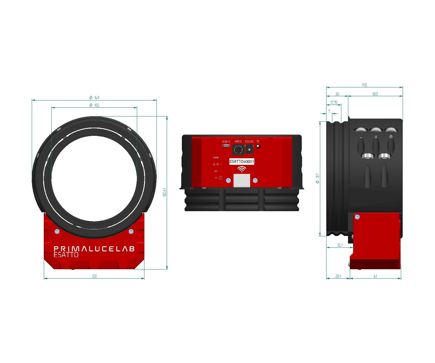ESATTO 4-tums robotiserad mikrofokuserare EN STL