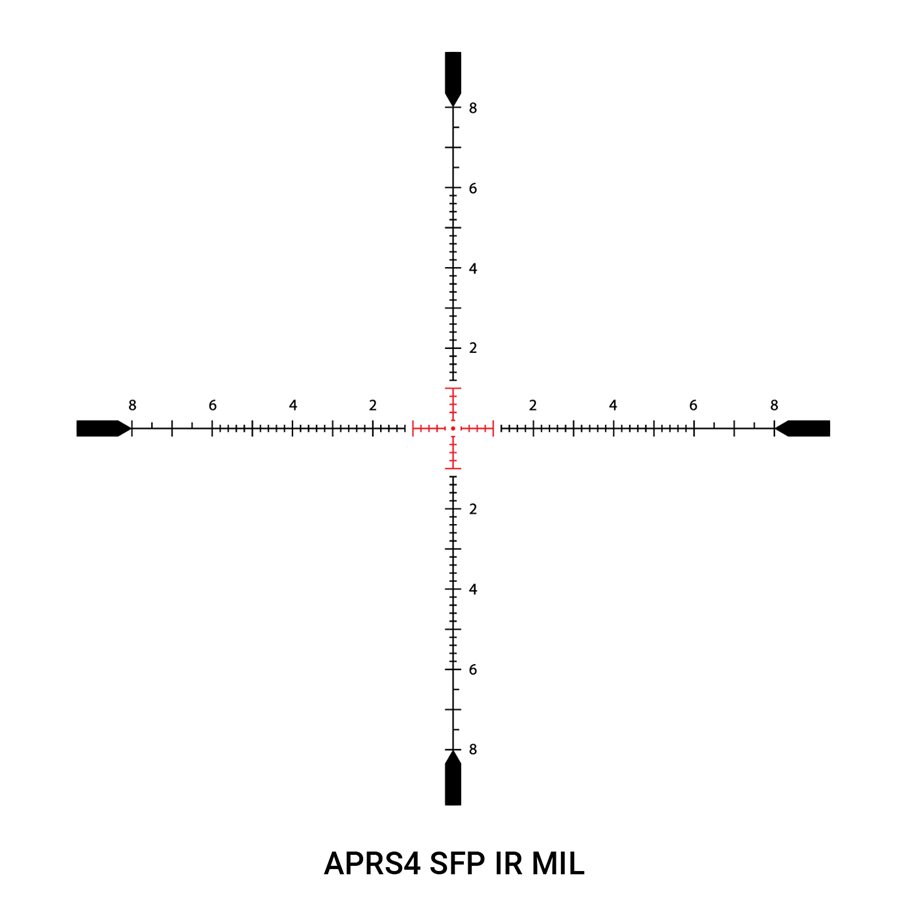 Midas BTR HD Tactical 4,5-27x50 Gen 2 SF SFP Belyst Kikarsikte SVART / 30 MM / APRS4