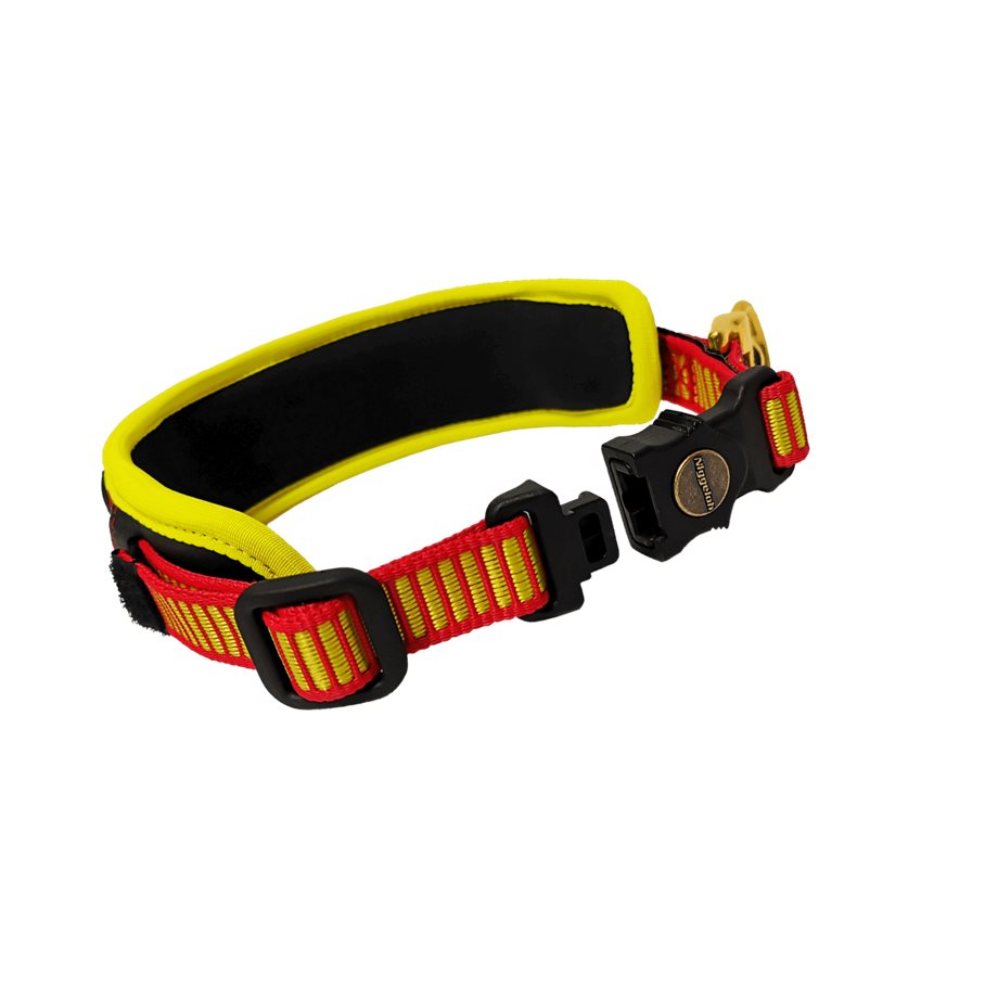 Trail Spårhalsband Röd och Gul Snabbkoppling M