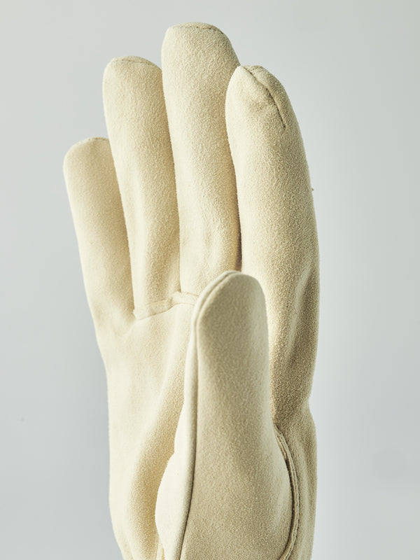 Chamois Work Glove - 5 finger NATURAL YELLOW / 10
