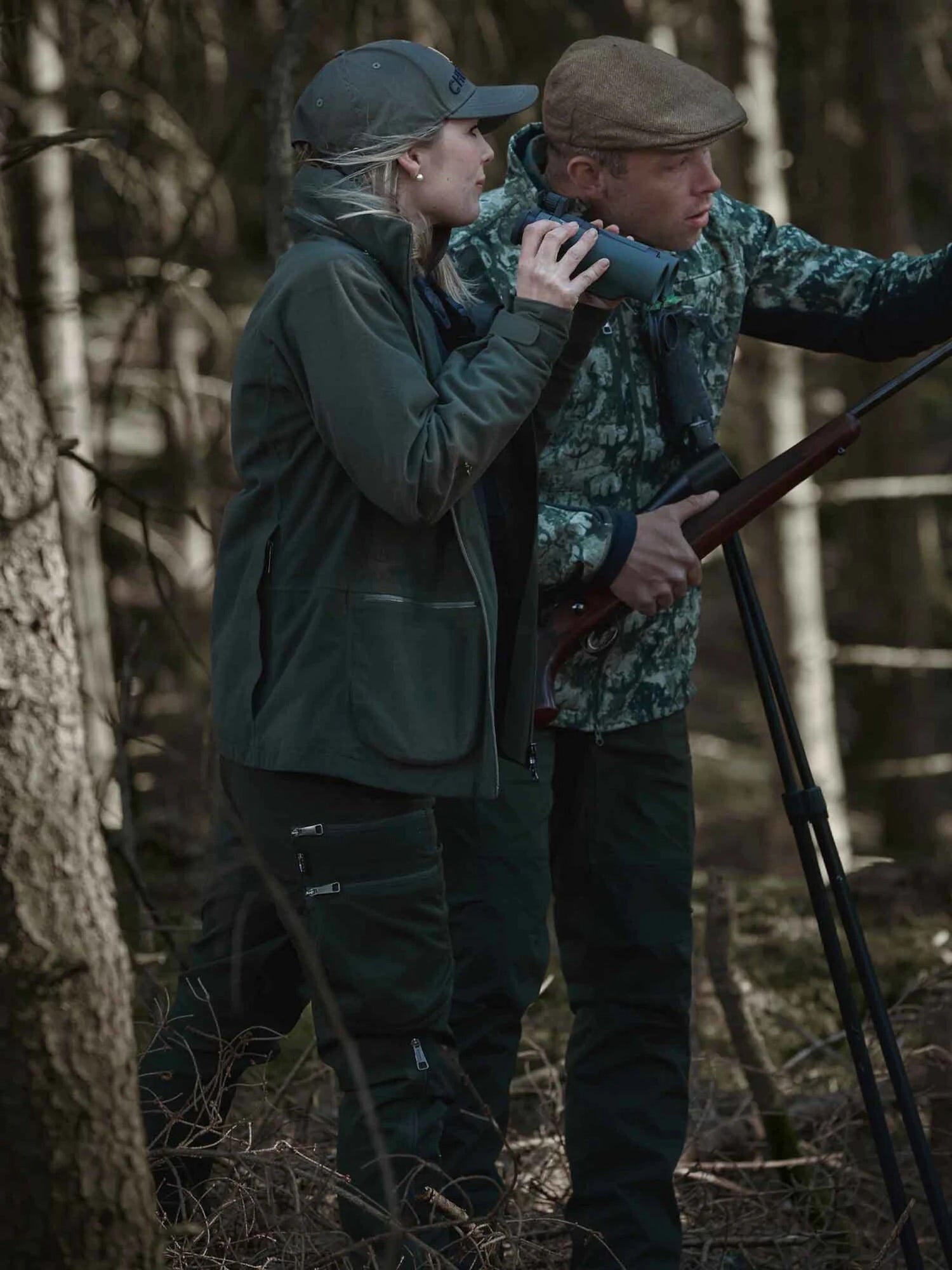 Cross Hybrid Pants Dam MÖRKGRÖN / 44