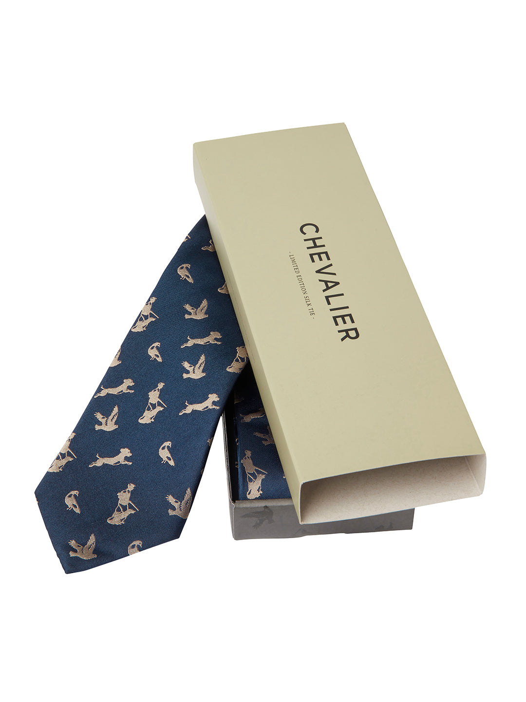 Hunter Silk Tie HUNTER BLUE / EN STL