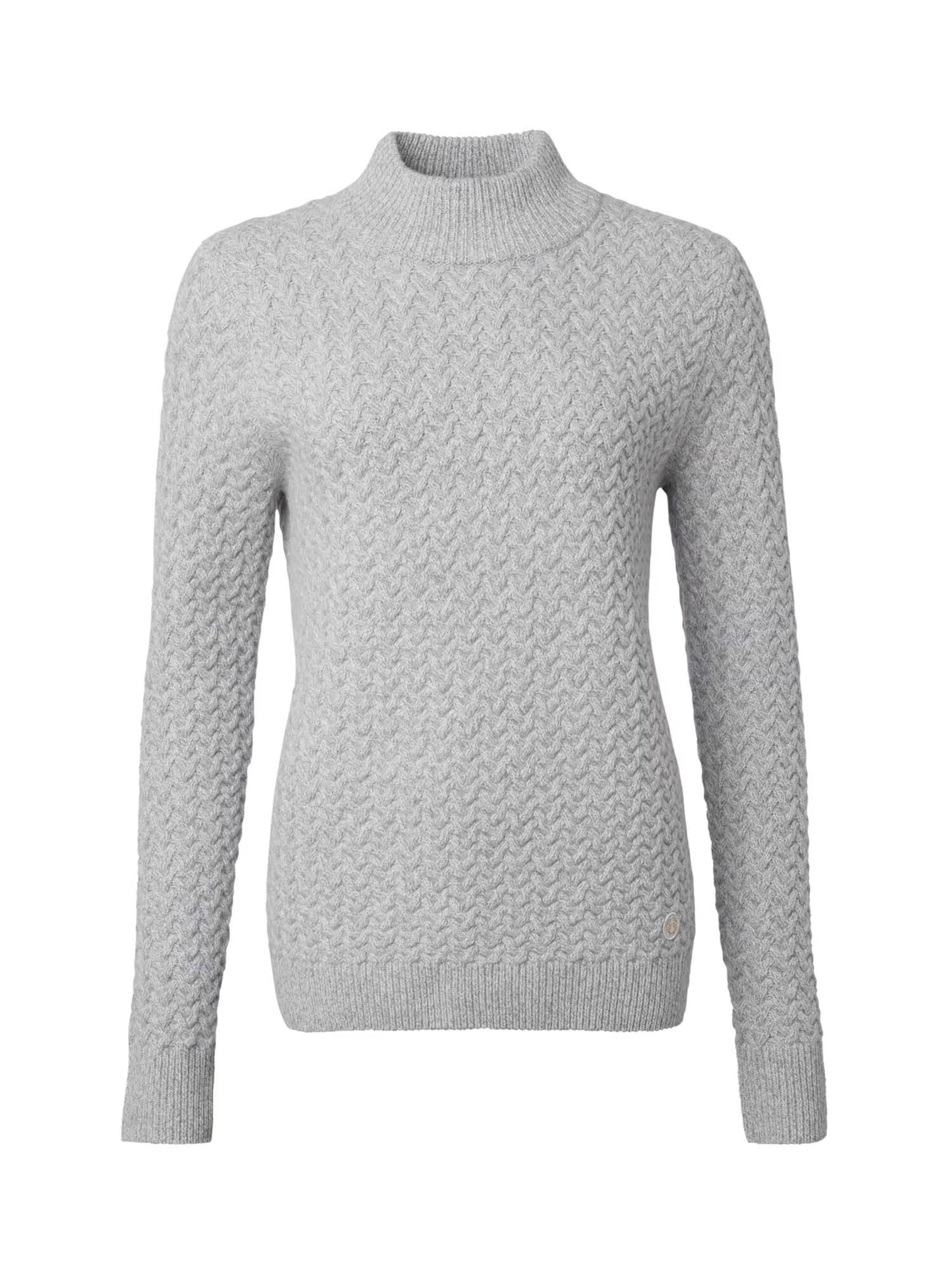 Minley Mockneck Wool Pullover Women LIGHT GREY MELANGE / 36W