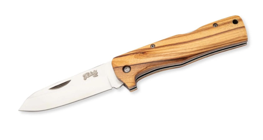 Taschenmesser Olivenholz EN STL
