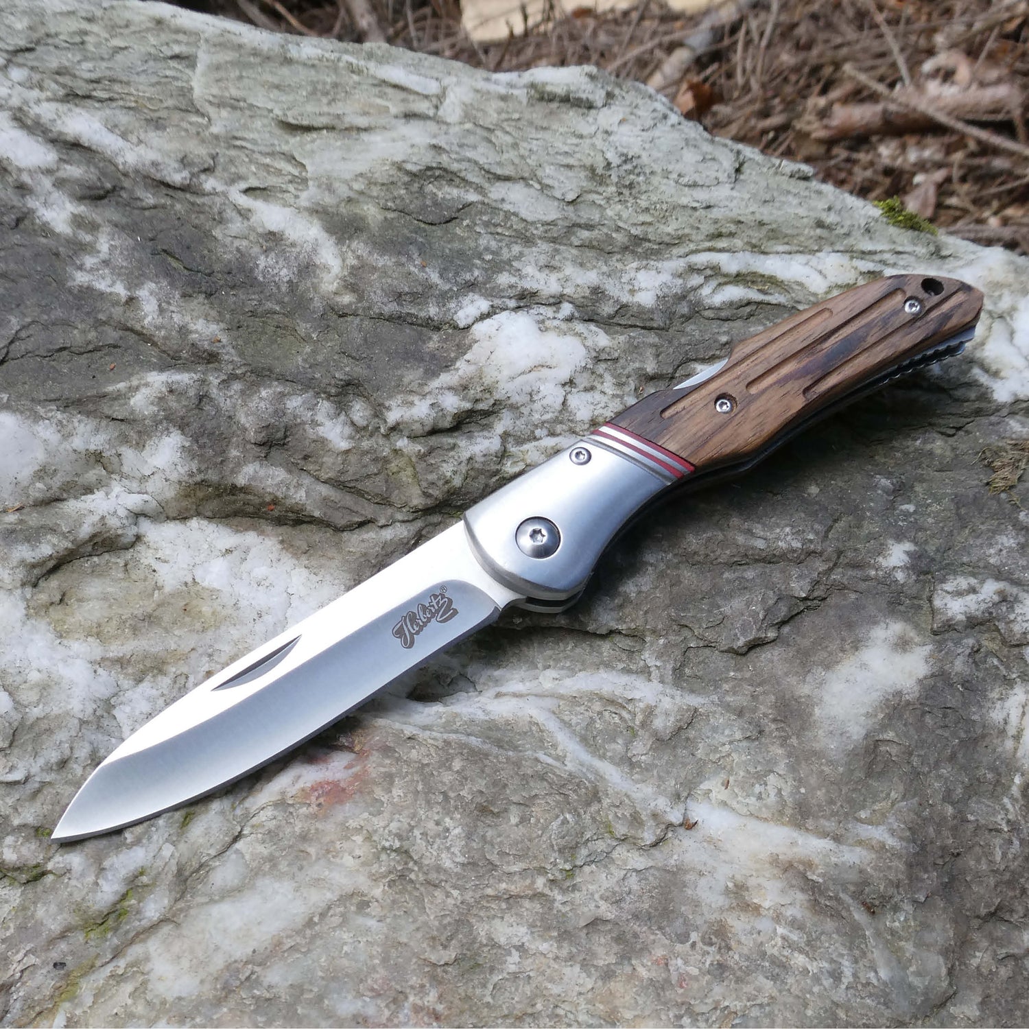 Taschenmesser Zebraholz EN STL