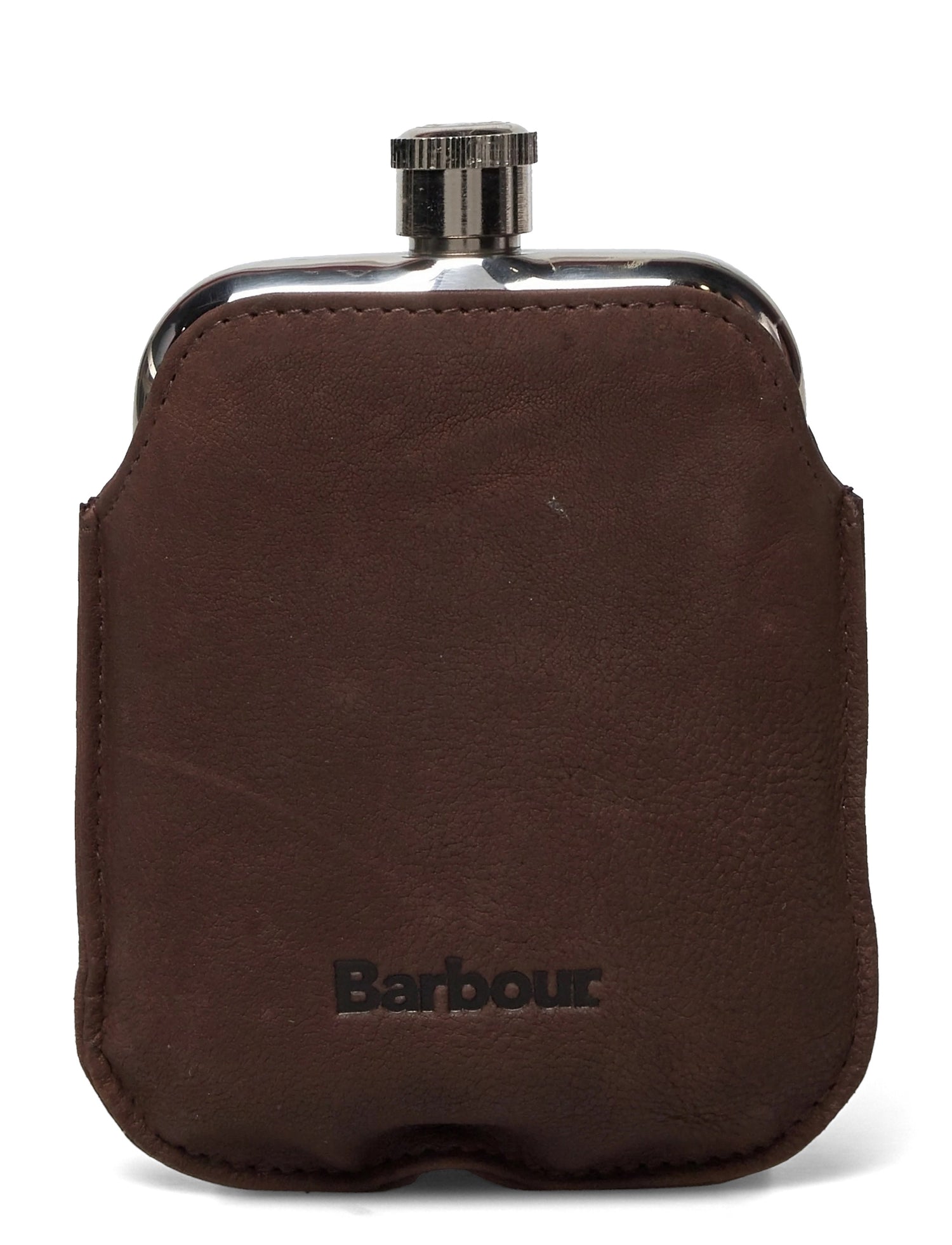 Wax Leather Hipflask DARK BROWN / EN STL