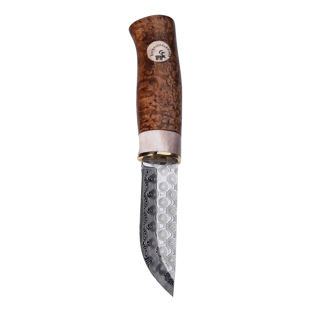 Jaktkniv Älgen Brun Damasteel Rose BRUN / EN STL