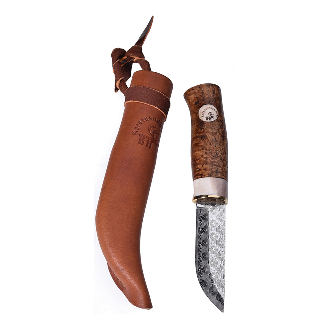 Jaktkniv Älgen Brun Damasteel Rose BRUN / EN STL