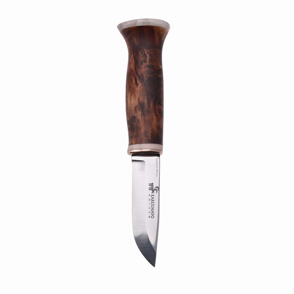 Jaktkniv Nulpu Damasteel RWL34 BRUN / EN STL