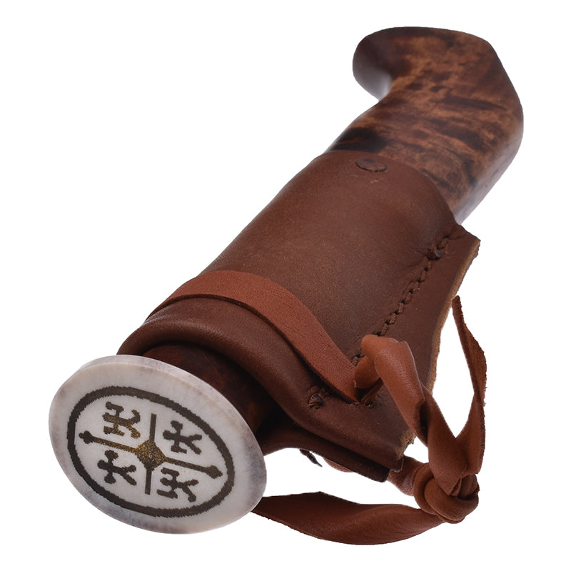 Jaktkniv Nulpu Damasteel RWL34 BRUN / EN STL