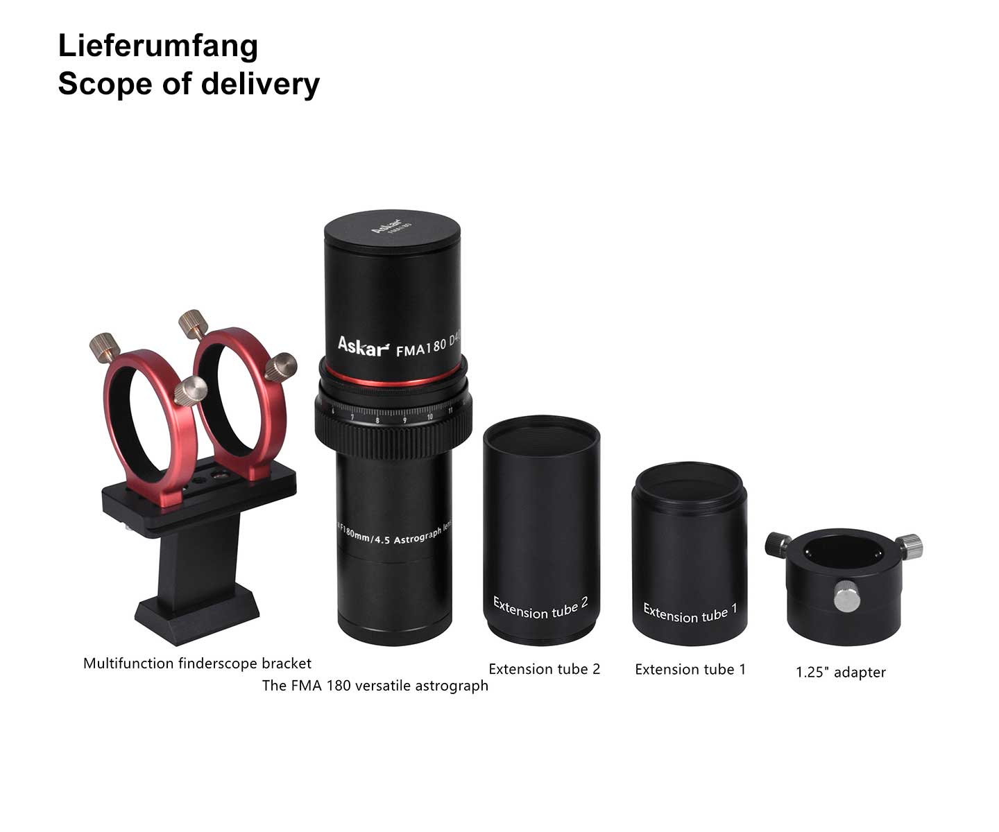 180 mm F4,5 APO minirefraktor EN STL
