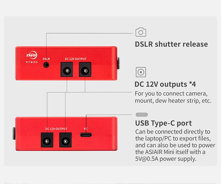ASIAIR MINI - Wifi modul för styrning av monteringar och kameror EN STL