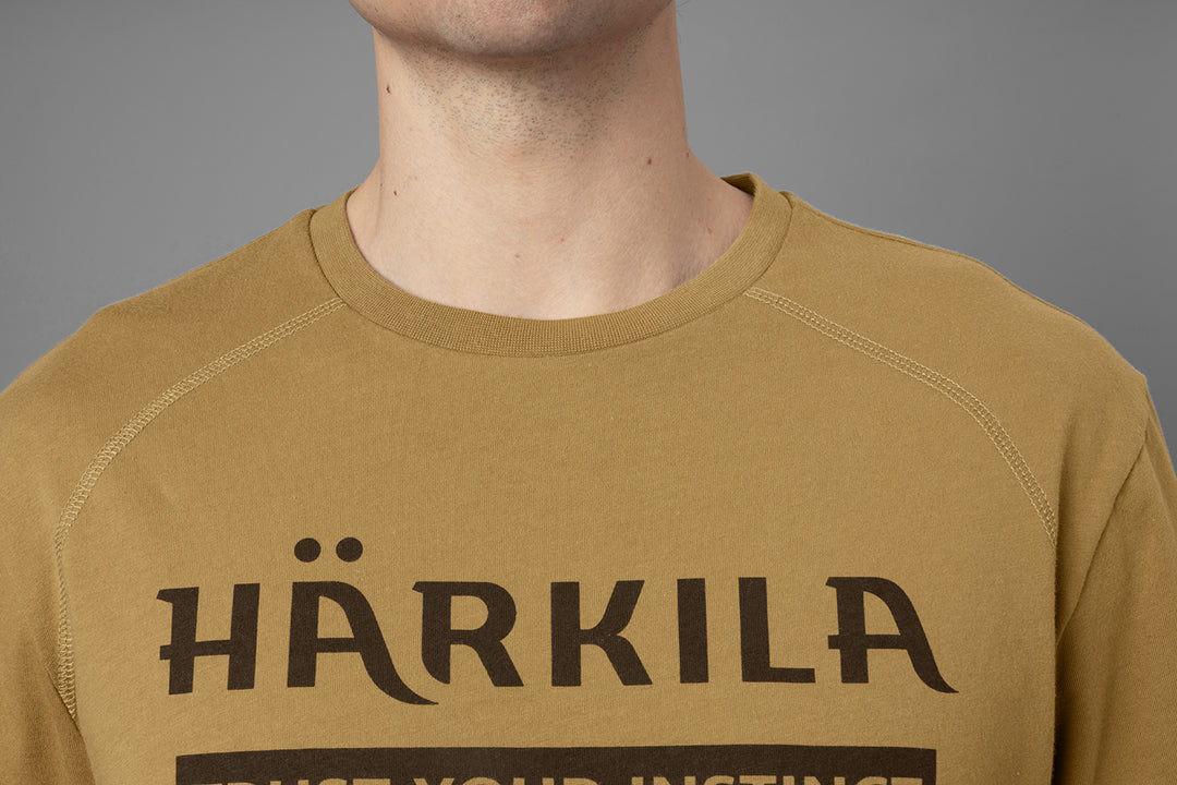 Logo t-shirt 2-pack ANTIQUE SAND/DARK OLIVE / S