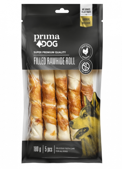 Fylld tuggrulle Kyckling olika storlekar SORT KYCKLING & LÄNGD 18 CM & ANTAL 3 ST & MÄNGD 1