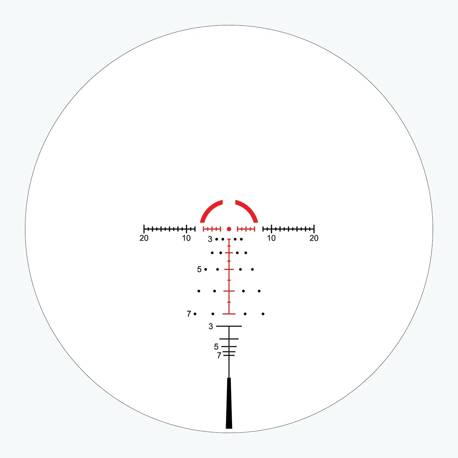 Argos BTR 1-8x24 Gen 3 Belyst Kikarsikte SVART / 30 MM / ATSR5