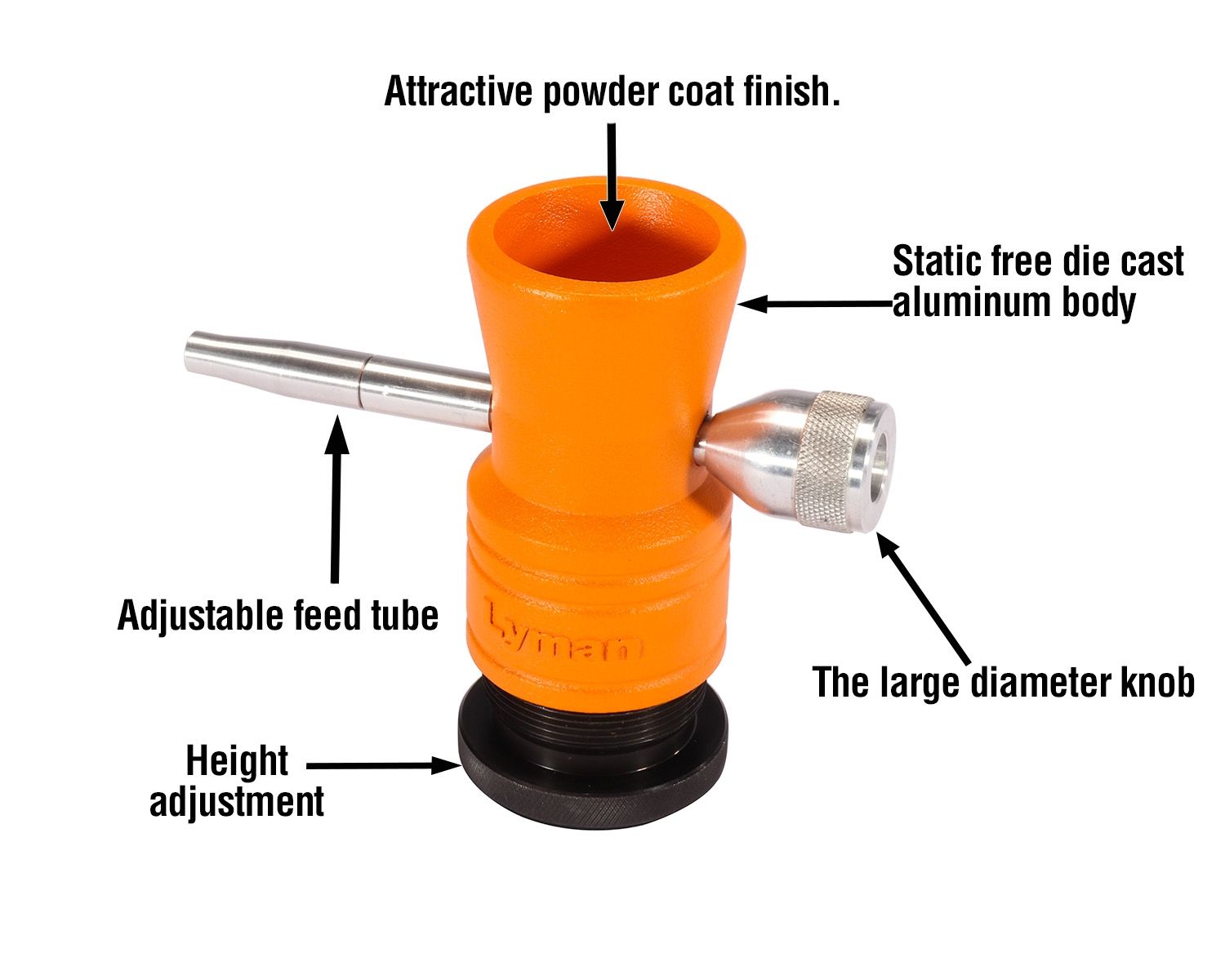 Brass Smith Adjustable Powder Trickler EN STL