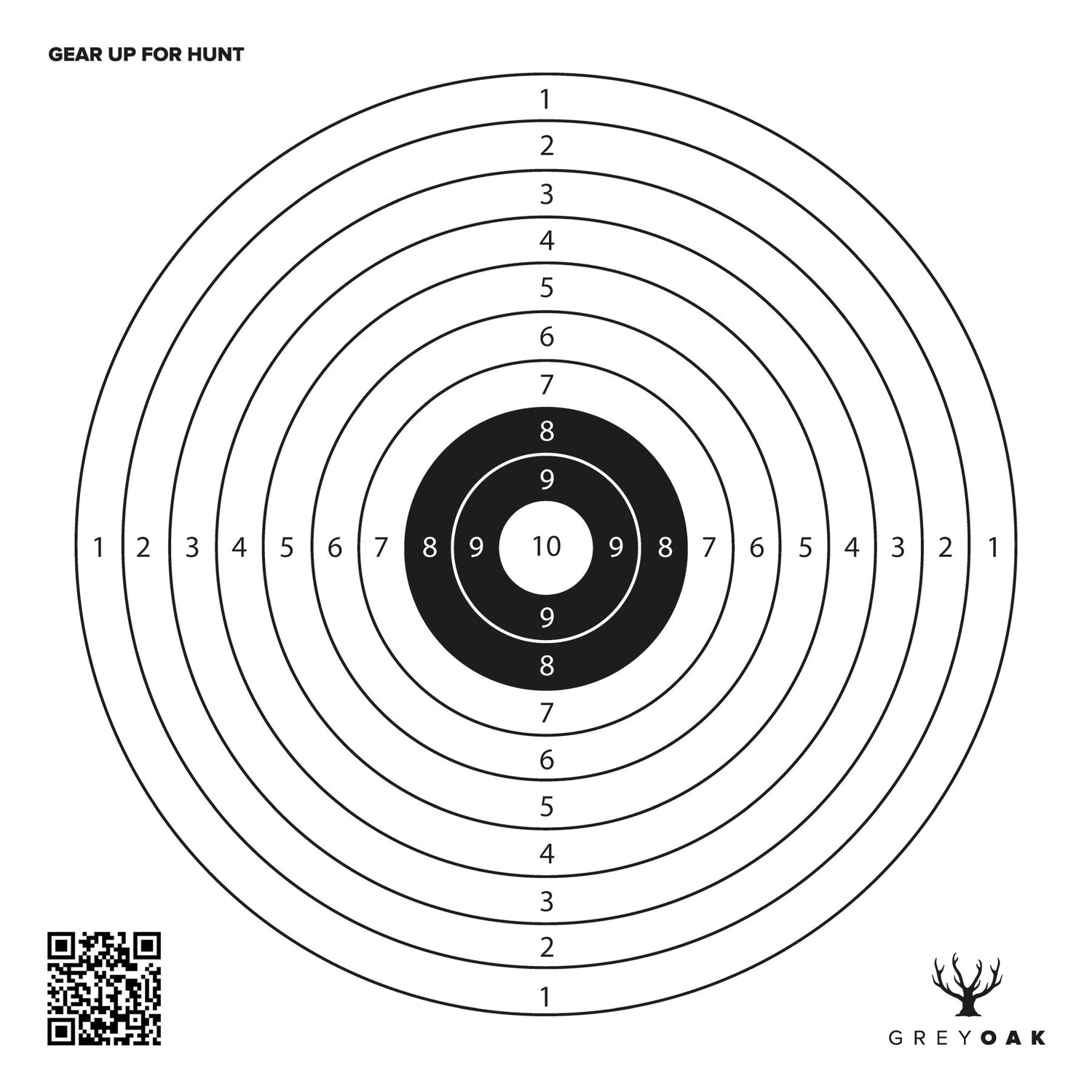 Måltavla Ringar NATURAL / ANTAL 50 ST & STORLEK 14X14 CM