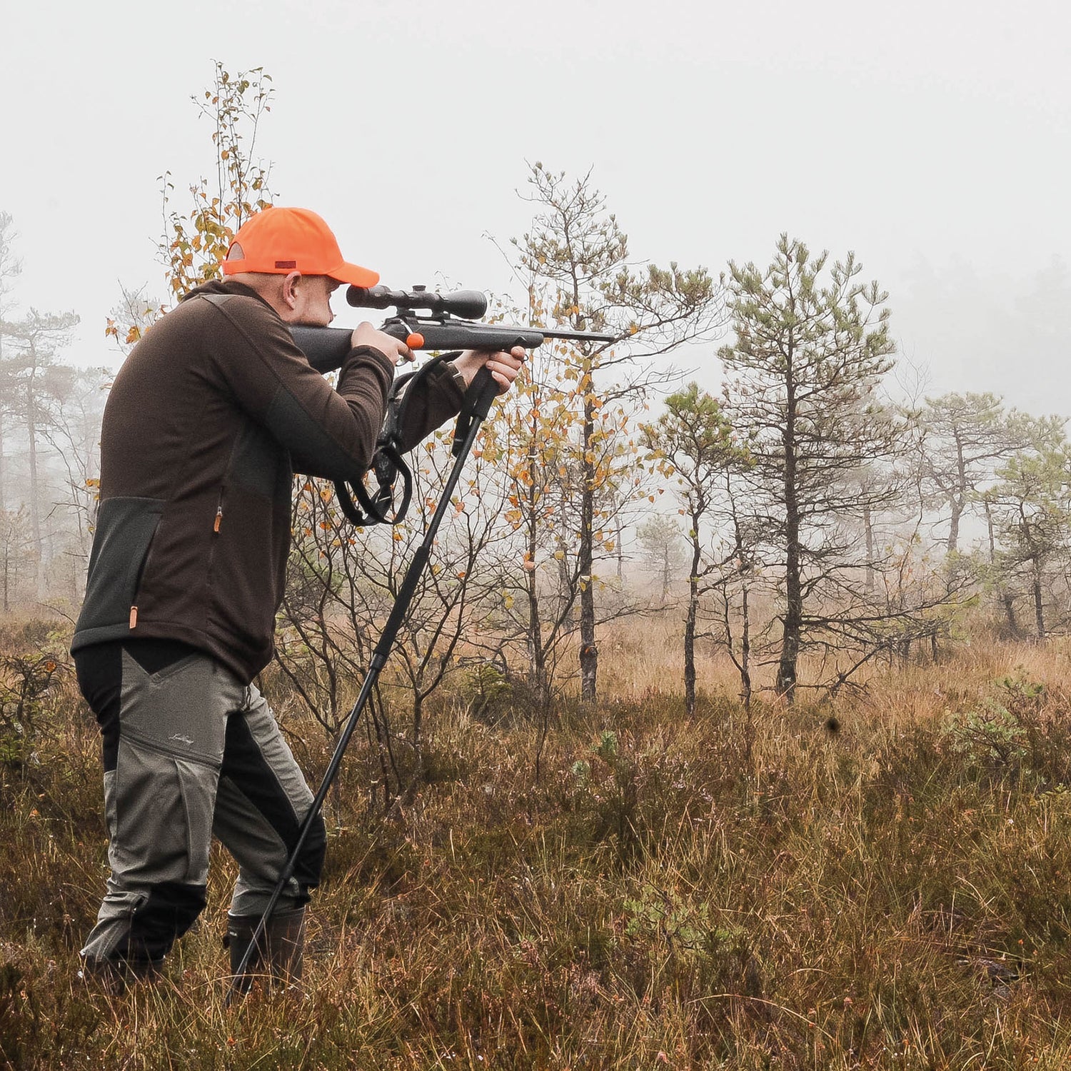 Skjutstöd / Skjutkäpp 3-delad Telescopisk 85-185cm BLACK / EN STL