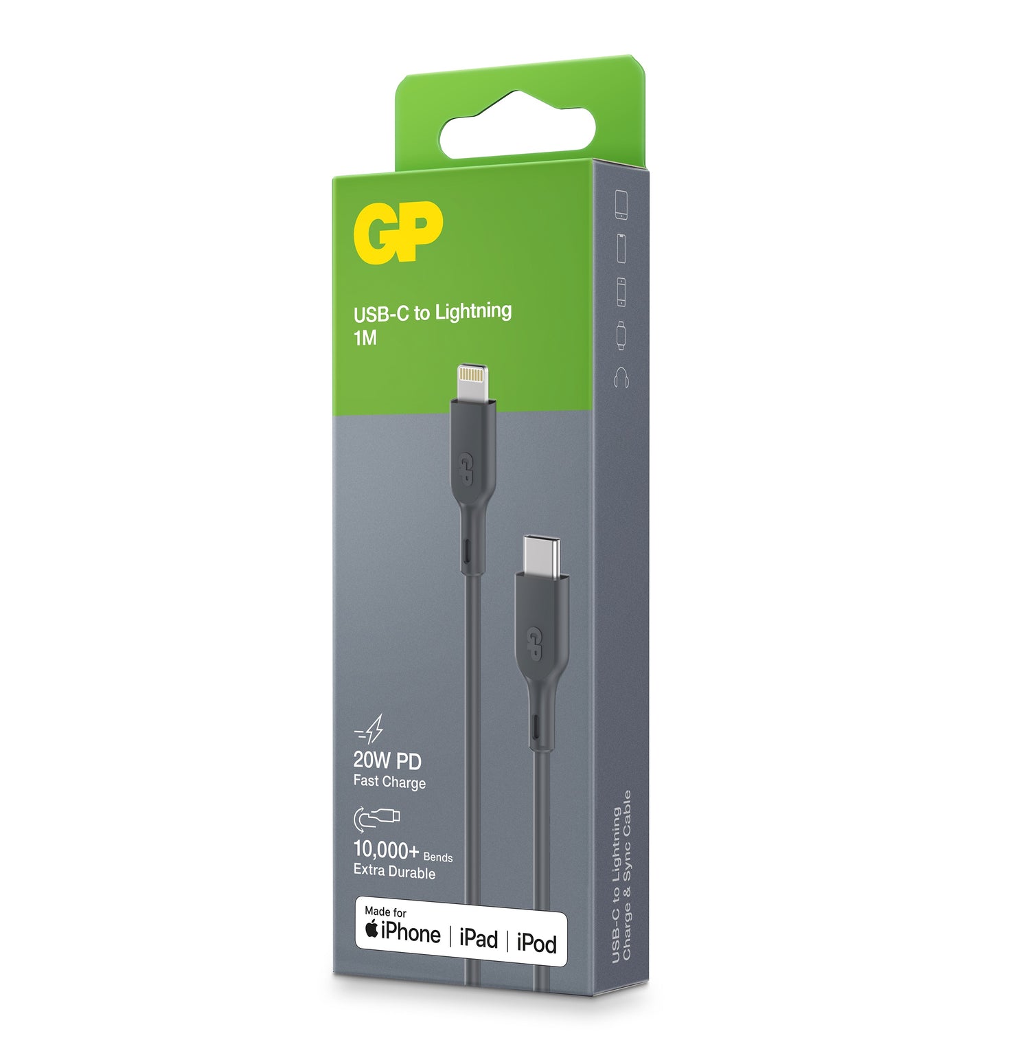 Essential Cable USB-C to Lightning GRÅ / 1 M