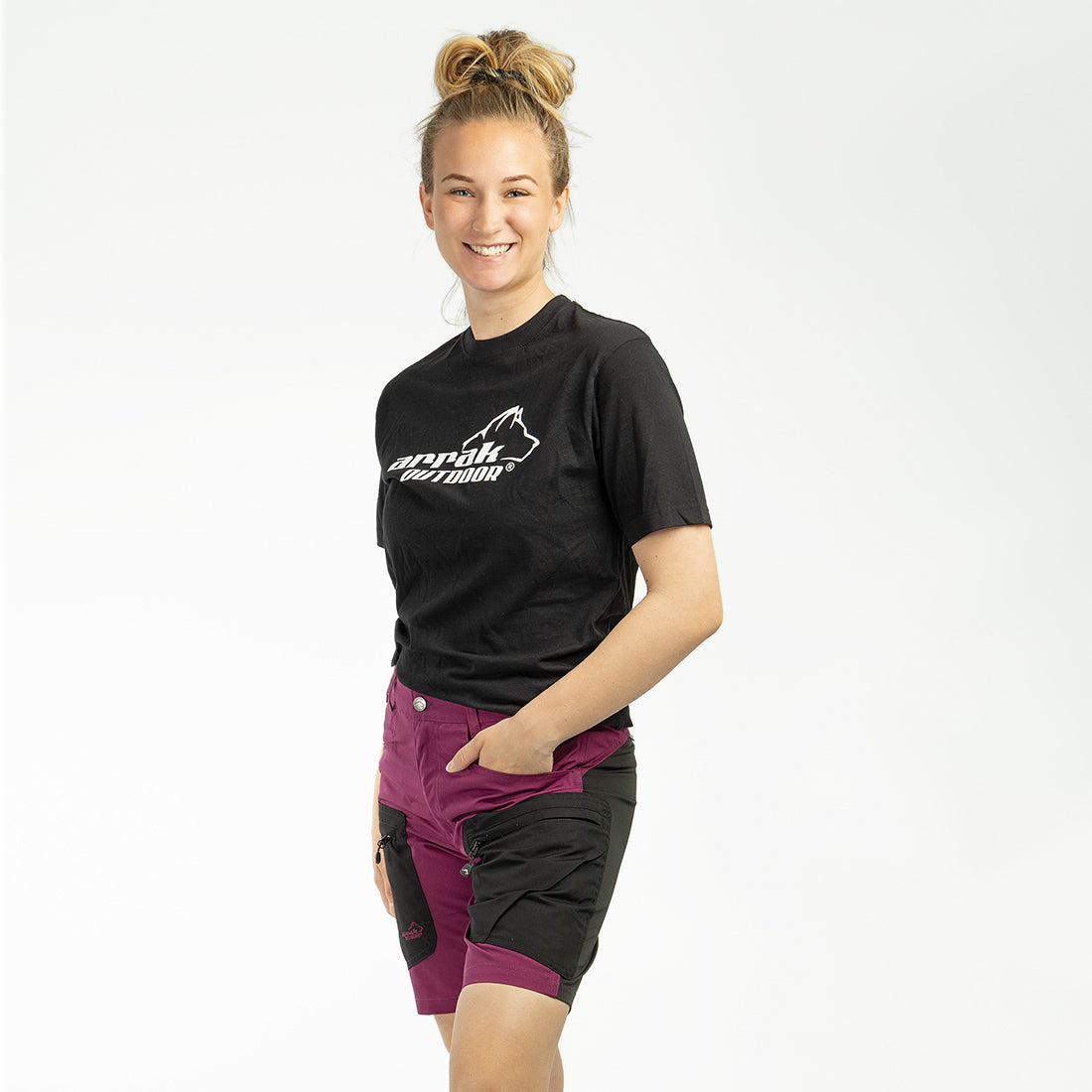 Active Stretch Shorts Dam FUCHSIA / 34