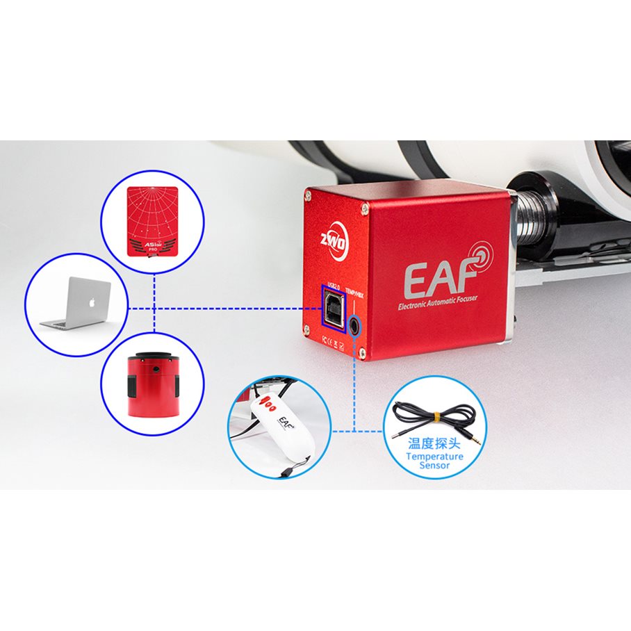 EAF Motorfokuserare, 5V EAF MED TEMPERATURSENSOR OCH HANDKONTROLL