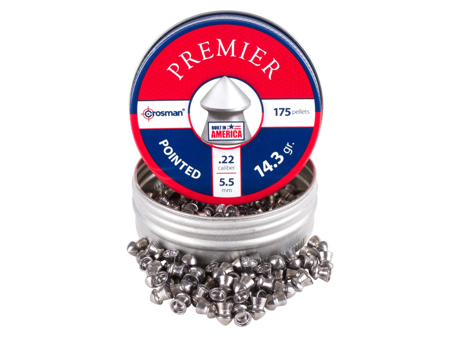 Premium Pointed 5,5mm, Spetsnos 14,3gr 175st/ask 175 ST / 5.5 MM