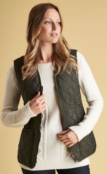 Fleece Betty Liner Dam OLIVE / UK 10-S