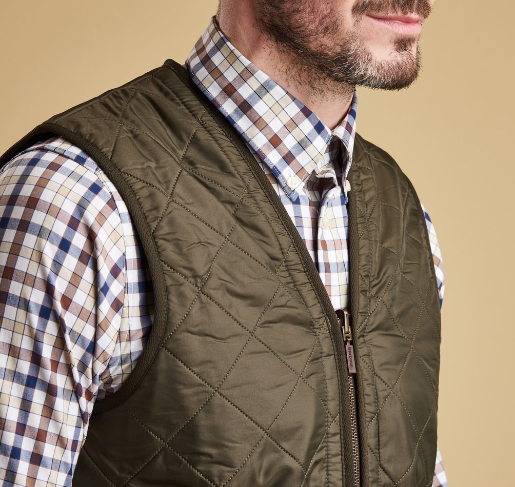 Polarquilt Waistcoat/Zip-In Liner DARK OLIVE / S