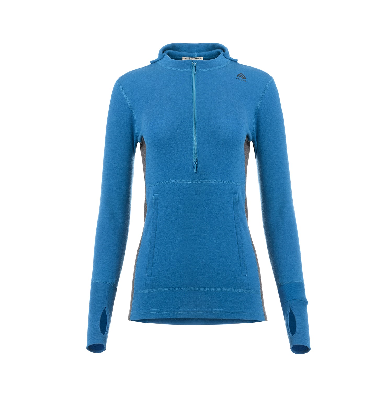 WarmWool hoodsweater w/zip Women CORSAIR / MARENGO / S